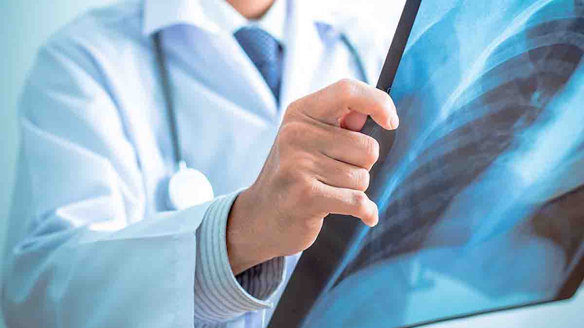 Paciente en consulta respiratoria